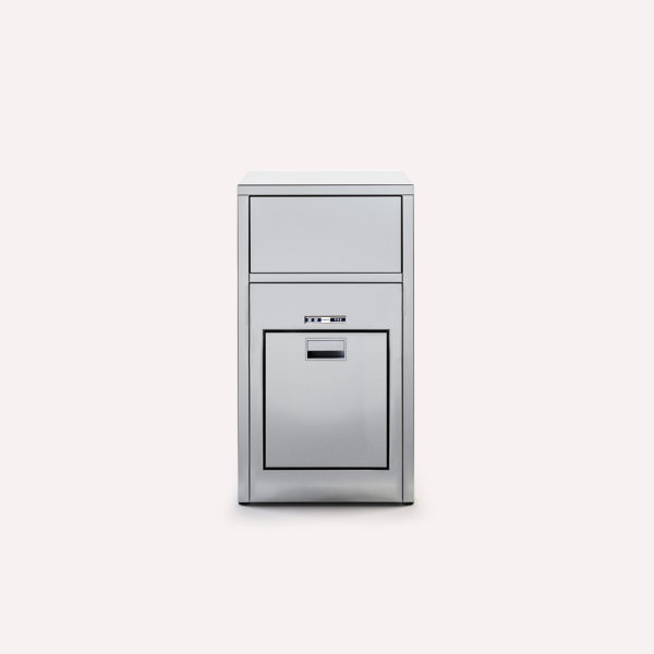 Open Kitchen Cabinet for Ice Maker 50 - Brushed Stainless Steel